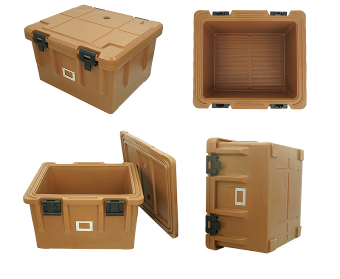 90L Thermal Food Transport Boxes 4 Ergonomic Handles 0