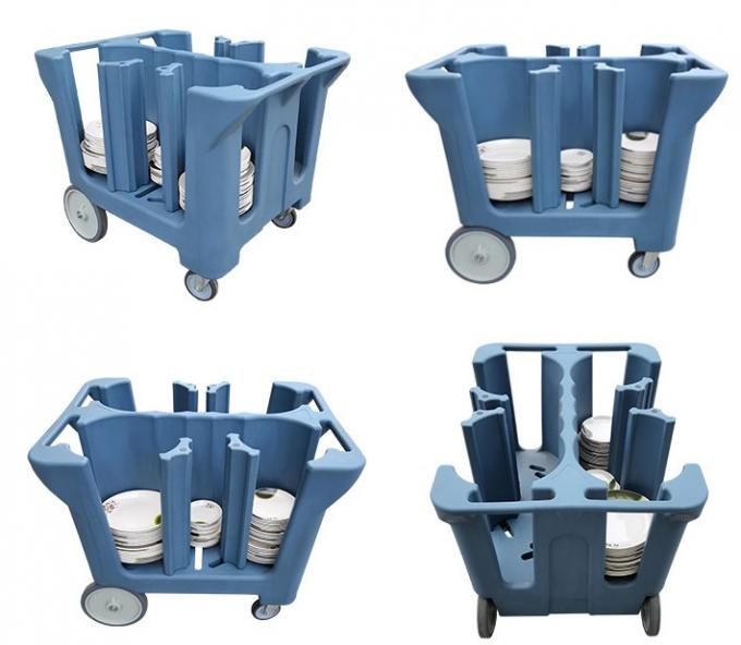 Restaurant Dish Storage Carts Tableware Trolley 1