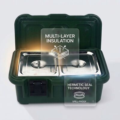 Rugged Military-Grade Thermal Soup Carrier for Large Army Battalion Catering