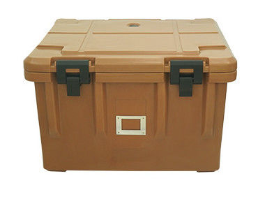 Wheeled 80L Insulated Food Transport Box Rotomolded Catering Container for Large-Scale Events