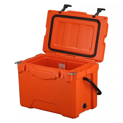 Portable Delivery Ice Chest Rotomoulded Products Rolling Transport Cooler Box 25L