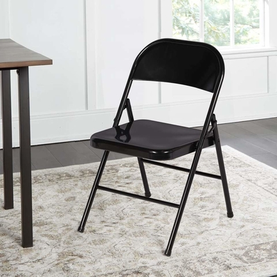 Black Iron Small Size Lightweight Folding Chair For Camping Outdoor