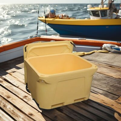 1000L Capacity Rotomolded Cooler Box with LLDPE Material and PU Foam Insulation for Industrial Fish Storage