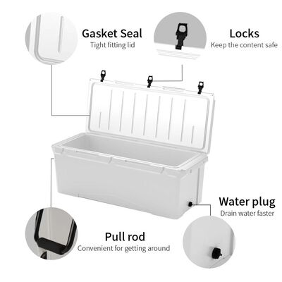Customized 240QT Rotomolded Cooler Box for Fishing, Outdoor & Cold Storage