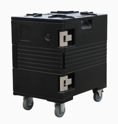 Four-Wheel 120L Rotomolded Thermal Food Transport Container Detachable Lid Bulk Catering Insulated Box