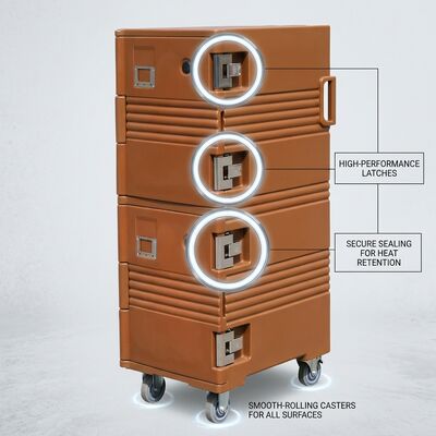 Food Pan Warmer and Cooler 55L Dual-Mode Thermoelectric Insulated Carrier Active Temperature Control DC