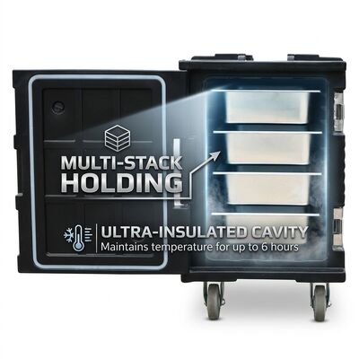 Plastic Insulated Food Carrier 25L Lightweight Rotomolded Thermal Box Compact Catering Container