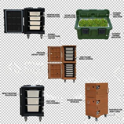 Catering Food Pan Carrier 65L Top-Loading Insulated Thermal Box for Professional Event Banquet Service