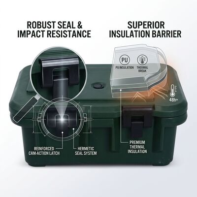 25L Military Insulated Food Containers Portable GN Pan Carrier Hot Meal Delivery Army Field Feeding