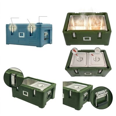 140L Insulated Food Pan Carrier Heavy Duty Baking Tray Compatible Catering Thermal Transport