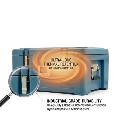 30L Insulated Food Pan Carrier Heavy Duty Baking Tray Compatible Catering Thermal Transport