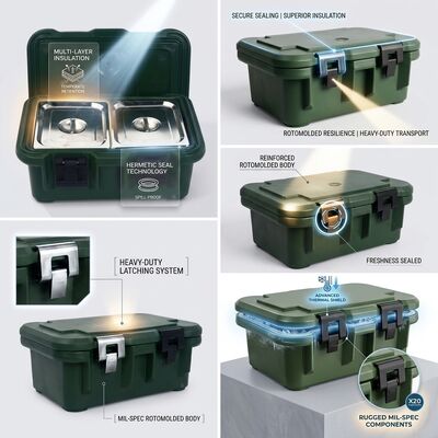 Waterproof 60L Military Food Transport Box for Defense Procurement Logistics