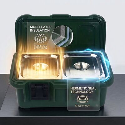 Wheeled Field Kitchen Insulated Food Carrier for Mobile Army Food Logistics
