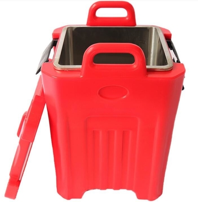 50L Insulated Soup Carrier Stainless Steel Tank With Four Wheels