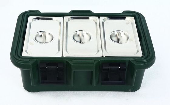 Overhead Loading 30L Insulated Food Pan Carrier Rotomolded Transport Container Compatible GN 1/1 Pans
