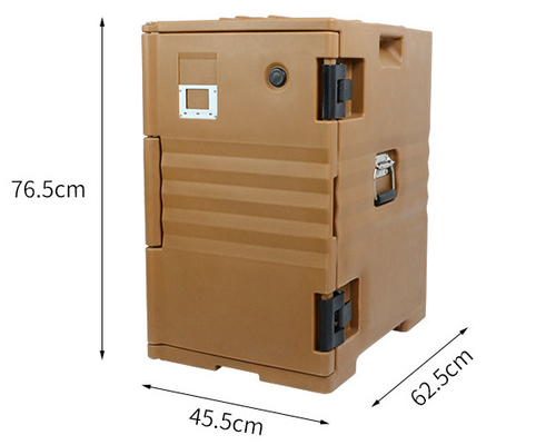 120L Front Loading Rotomoulded Products GN Pans Insulated Hot Box With Wheels
