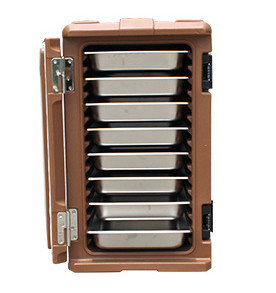 120L Front Loading Rotomoulded Products GN Pans Insulated Hot Box With Wheels