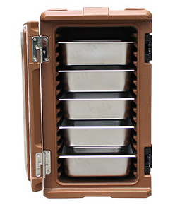 120L Front Loading Rotomoulded Products GN Pans Insulated Hot Box With Wheels