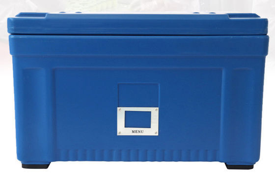 Nylon Handle 45L Insulated Food Transport Box Detachable Lid LLDPE Rotomolded Catering Container