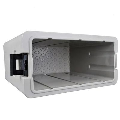 CE Approved 110L Nylon Handle Thermal Food Transport Container Detachable Lid Four-Wheel Catering Box