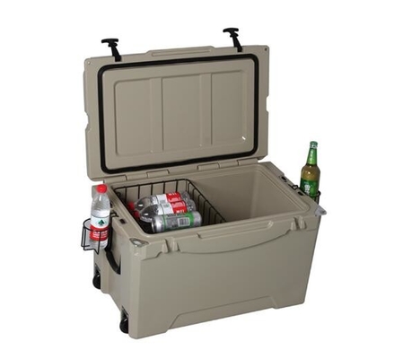 75L Wheeled Rotomolded Ice Box With PU Insulation