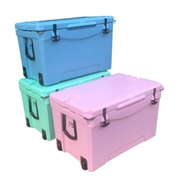 75L Wheeled Rotomolded Ice Box With PU Insulation