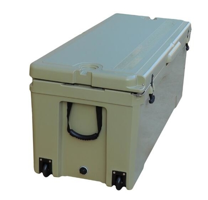 Wheeled Roto Molded Ice Box For Outdoor Activities 180 Liters