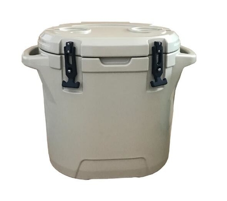 25L Rotomolded Ice Cooler , Outdoor Camping Round Cooler Box