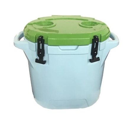 25L Rotomolded Ice Cooler , Outdoor Camping Round Cooler Box