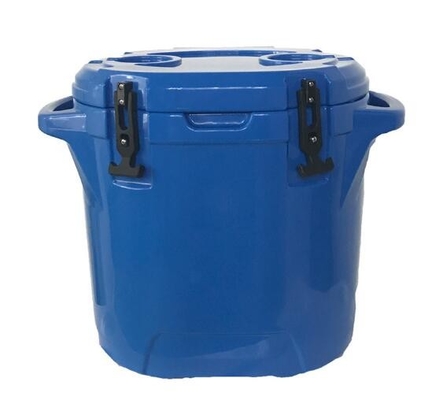 25L Rotomolded Ice Cooler , Outdoor Camping Round Cooler Box