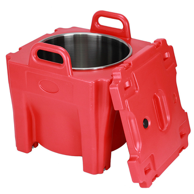 30L Insulated Soup Carrier Food Grade Plastic Keep Warm With Stainless Steel Round Tank