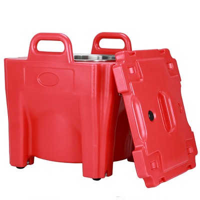 30L Insulated Soup Carrier Food Grade Plastic Keep Warm With Stainless Steel Round Tank