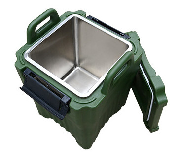 Military 40L Insulated Soup Carrier Stackable Square With SS Inside