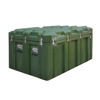 Waterproof Roto Molded Storage Box , LLDPE Military Plastic Gun Case