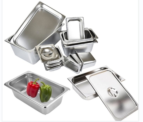 650x530mm Stainless Steel Food Service Pans Hotel Restaurant Supplies