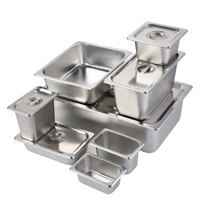 650x530mm Stainless Steel Food Service Pans Hotel Restaurant Supplies