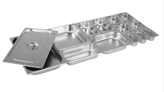 GN1/1 Stainless Steel Food Pan , Standard Size Stainless Steel GN Pan