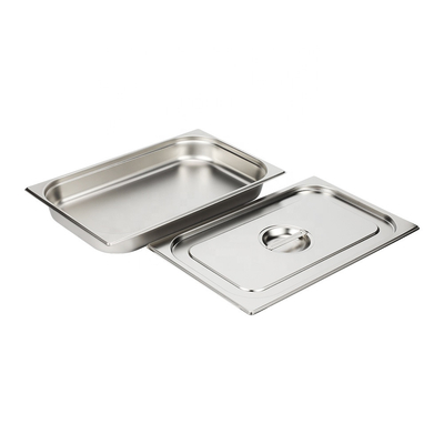 1/4 2/4 Stainless Steel Food Pan , 201 304 Stainless Steel GN Container