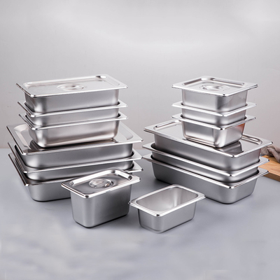 US Style GN2/1 GN2/3 SS Food Pan Superior Heat Conductivity