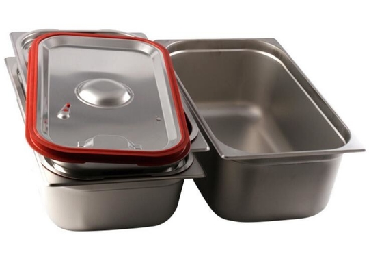 Kitchen Stainless Steel Food Pan With Lid , Stainless Steel Buffet Pan