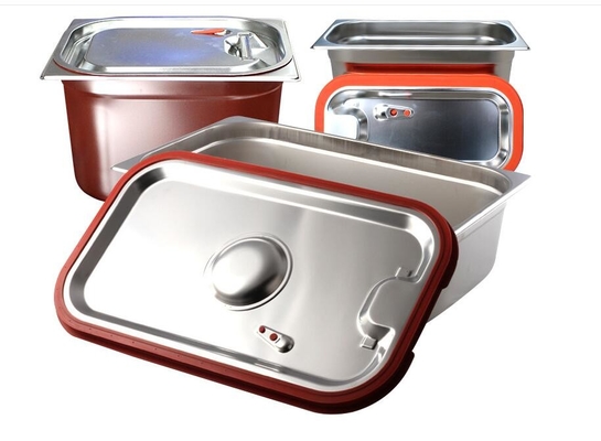 Kitchen Stainless Steel Food Pan With Lid , Stainless Steel Buffet Pan