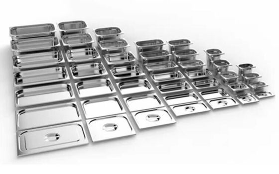 201 304 Stainless Steel Food Pan 1/1 1/2 1/3 1/4 1/6 GN pan