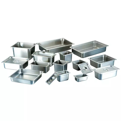 201 304 Stainless Steel Food Pan 1/1 1/2 1/3 1/4 1/6 GN pan