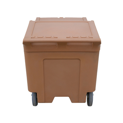 110 Liters Plastic Portable Ice Bin On Wheels For Beverage And Meal Service