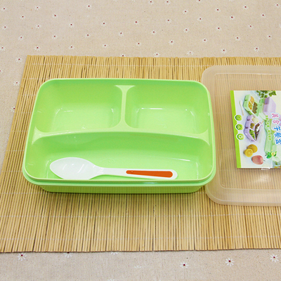 Kids Reusable Plastic Lunch Containers , BPA Free Bento Lunch Box