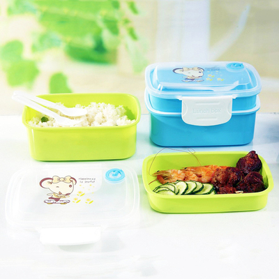 Rectangular Reusable Plastic Lunch Containers , 1L Reusable Takeaway Food Containers
