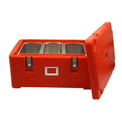 Stainless Steel GN Insulated Food Pan Carrier Rotomold Plastic PE Thermal Box 30L