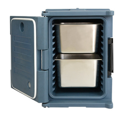 Front Loading Insulated Food Pan Carrier , Polyurethane Foam Food Pan Carrier 6 Layer