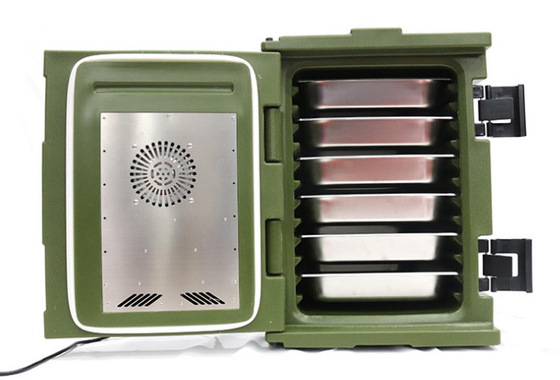 Electric Military Insulated Food Containers , 90L Heated Food Pan Carrier