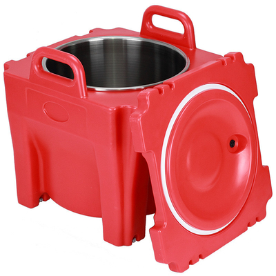 30L Insulated Soup Carrier Food Grade Plastic Keep Warm With Stainless Steel Round Tank